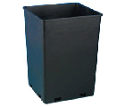 Rose Pot 7.6x7.6x9.7 Black Dutch Container