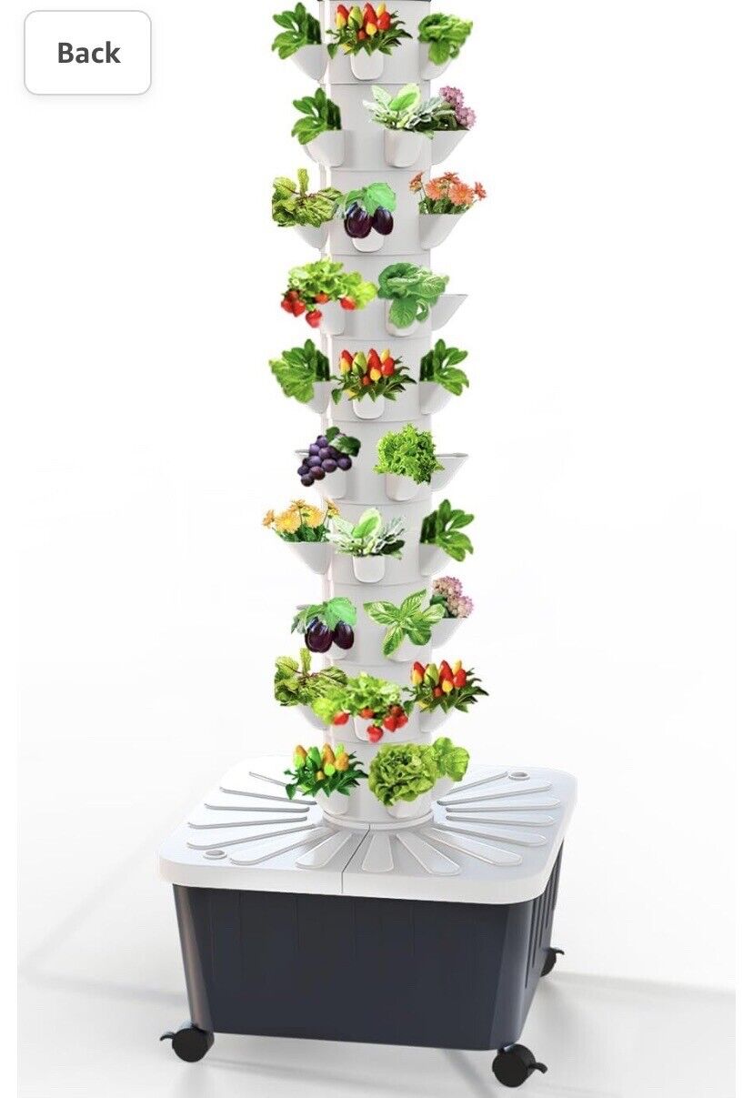 50 Pot Tower Garden Hydroponics Growing System,Indoor Smart Garden,Nursery Germ