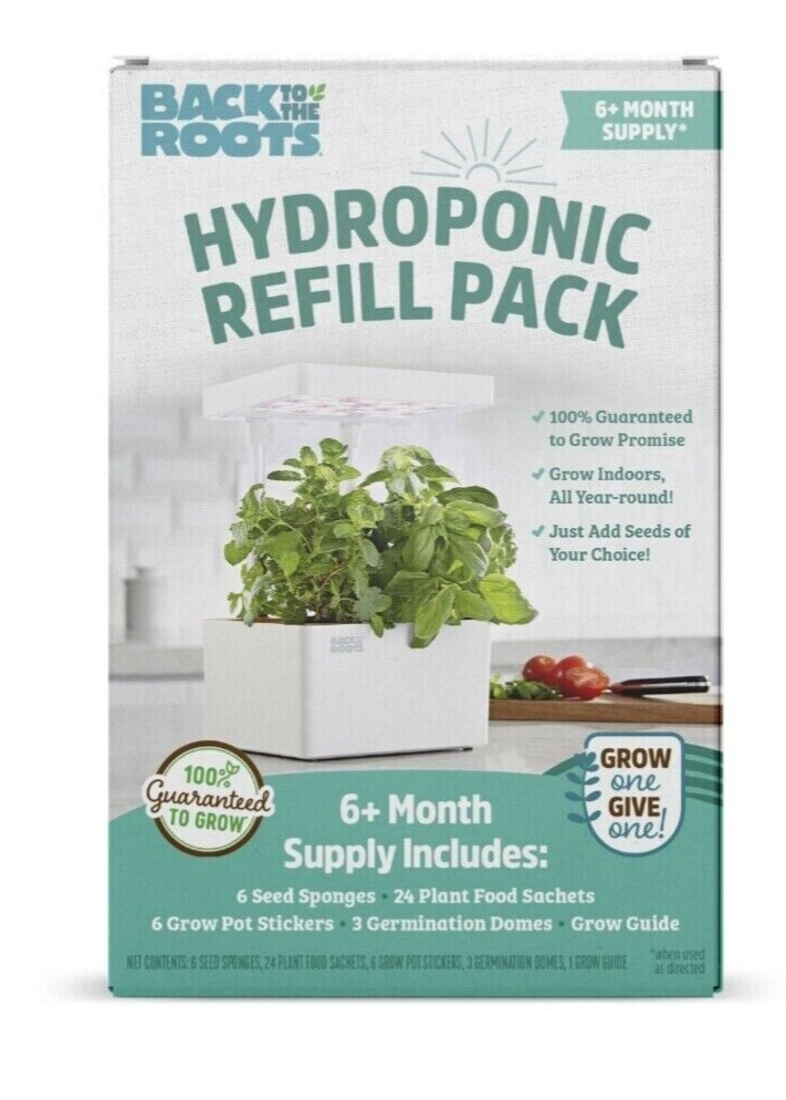 6-month supply Back to the Roots Hydroponic plant Grow Kit  refill, SEEDS, etc