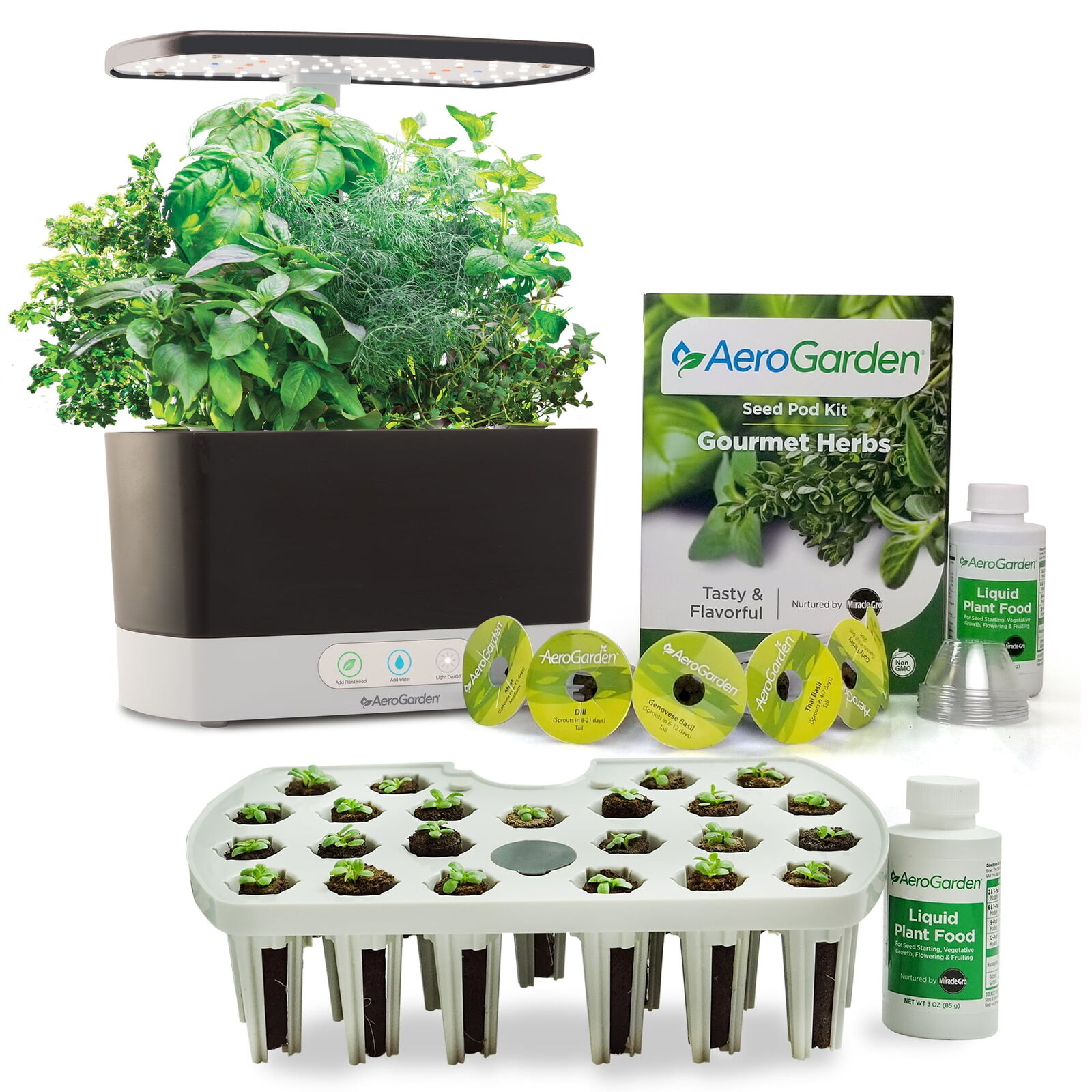 Harvest Hydroponic System Kits with Seed Starting System Indoor Garden Black NEW