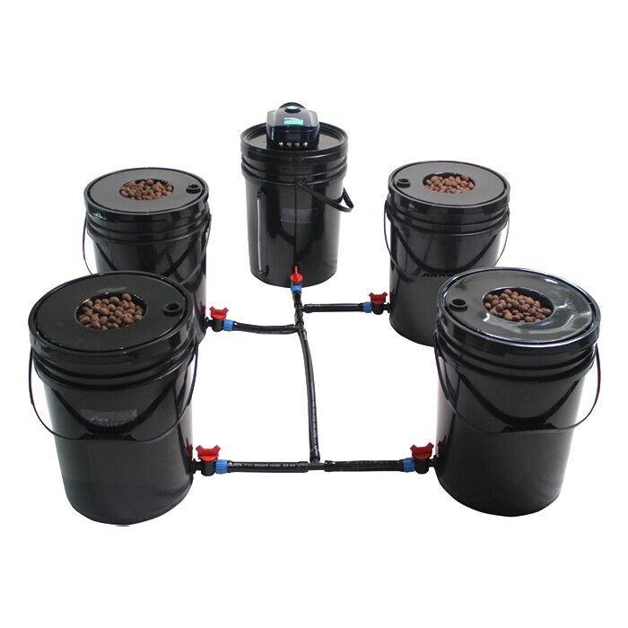 Hydroponic grow system complete kit. Deep water culture, 4' scrog net included.