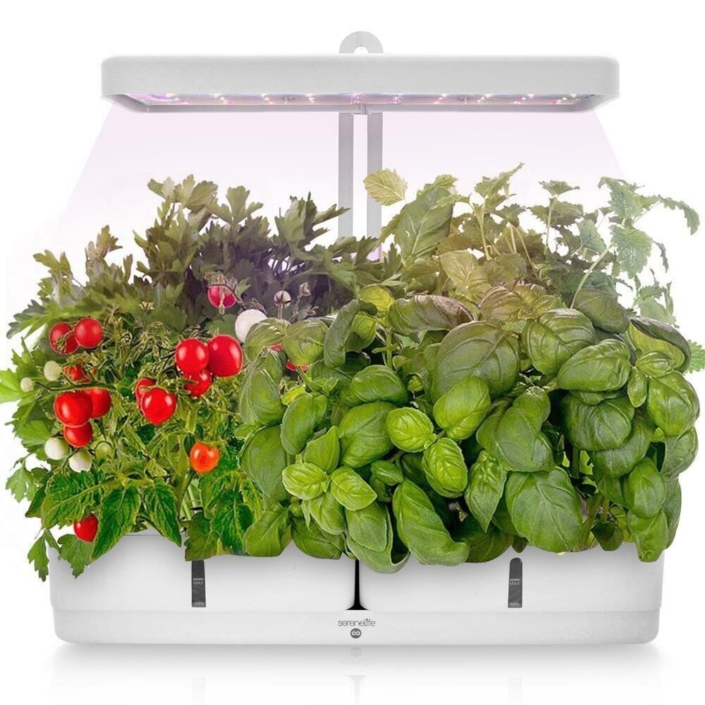 Serenelife Smart Indoor Garden - LED Grow Light with Hydroponic Boxes SLGLF120