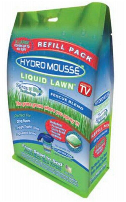 Hydro Mousse Liquid Lawn Fine Fescue Grass Full Sun Grass Seed 2 lb (Pack of 5)
