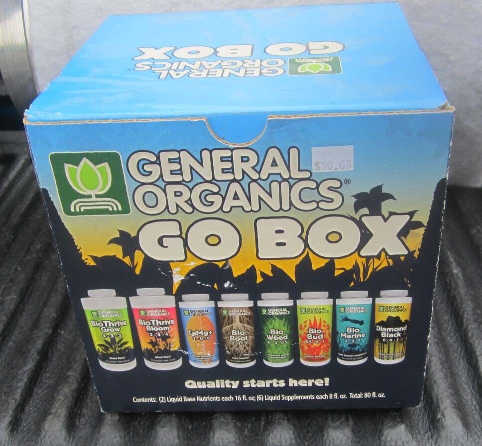General Organics GO BOX starter kit - Bio thrive Grow , Bio thrive Bloom,  Root