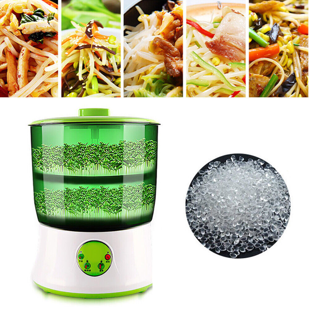 2 layers Automatic Bean Sprouts Machine Bean Sprout Maker Food grade ABS 110V