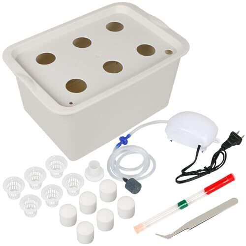 Aunifun Hydroponics Grower Kit DIY Self Watering Indoor Hydroponics Tools DWC...