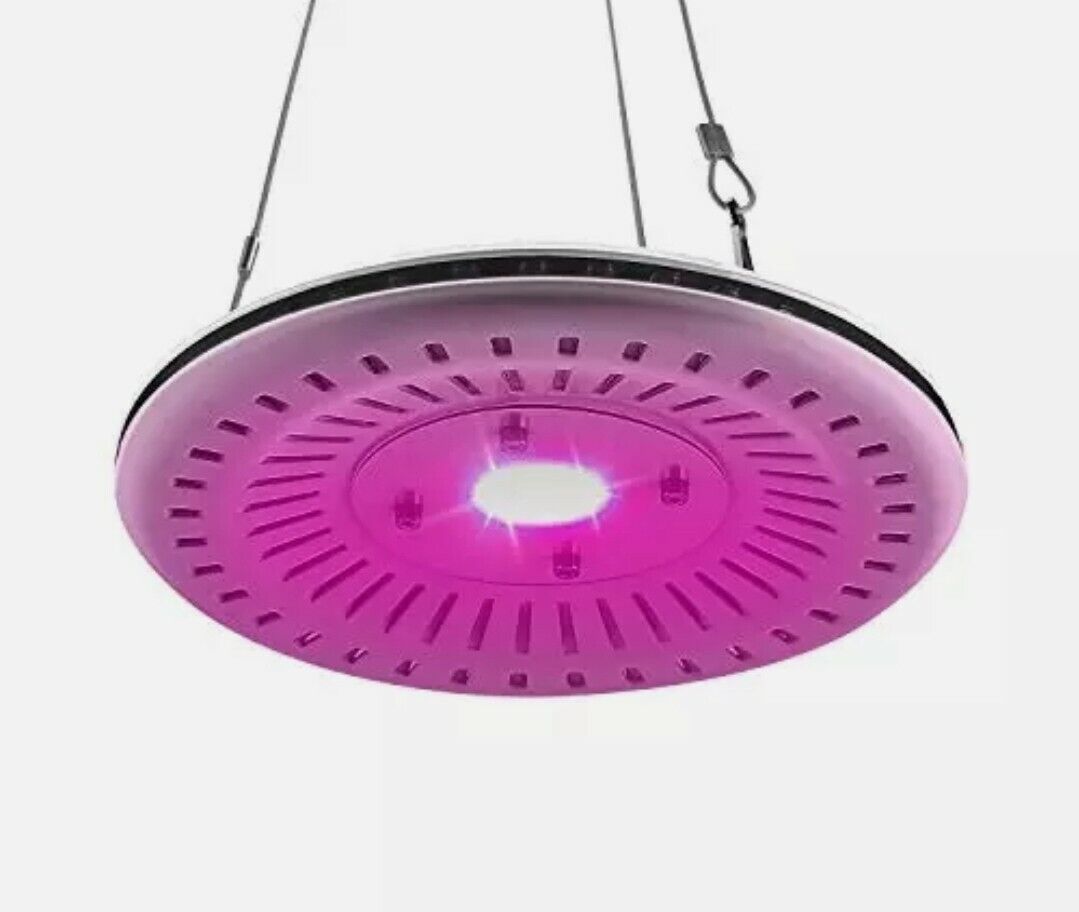 FECiDA 40W UFO LED Grow Light Waterproof, 200W CFL Grow Light Bulb Equiv- Purple