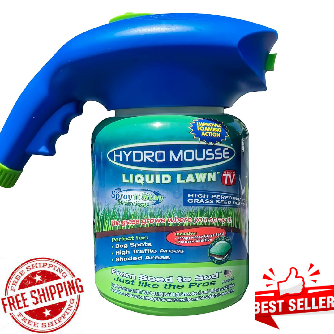 Hydro Mousse Liquid Lawn System - Grow Grass Where You Spray It - Made in USA