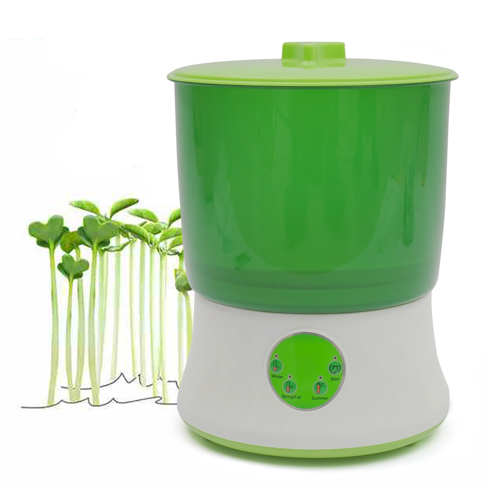 2 Layer Automatic Bean Sprouts Machine Electric Bean Seed Sprouter Maker