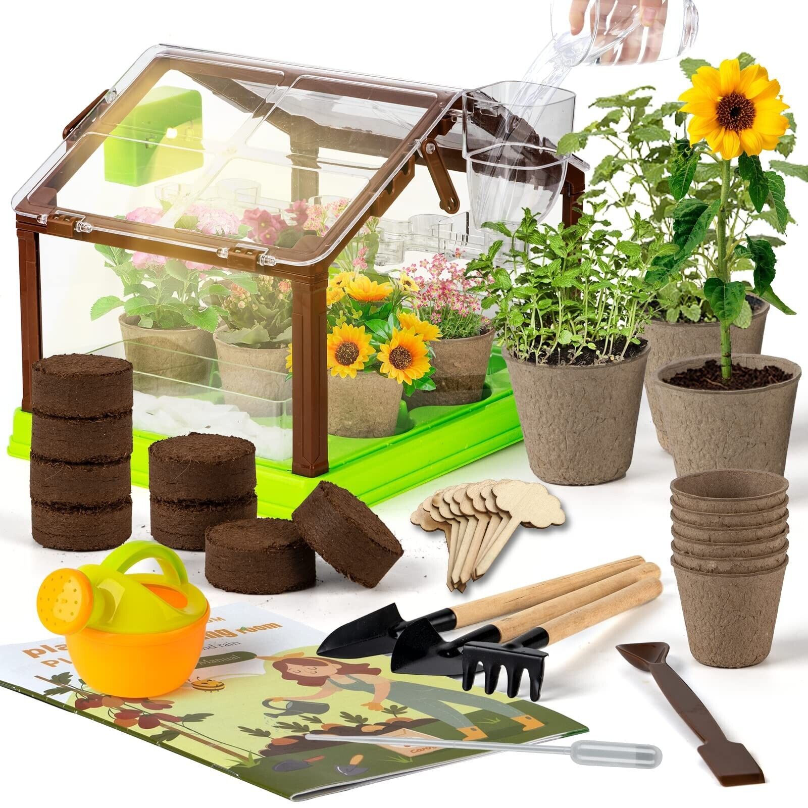 Plant Kit for Kids,Grow House with Irrigation System,Growing Room Garden Tool...
