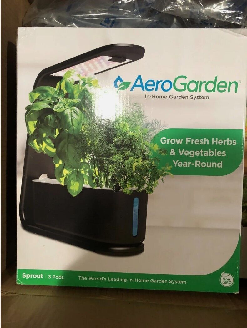 AeroGarden Sprout with Gourmet Herbs Seed Pod Kit Hydroponic Indoor Garden NEW