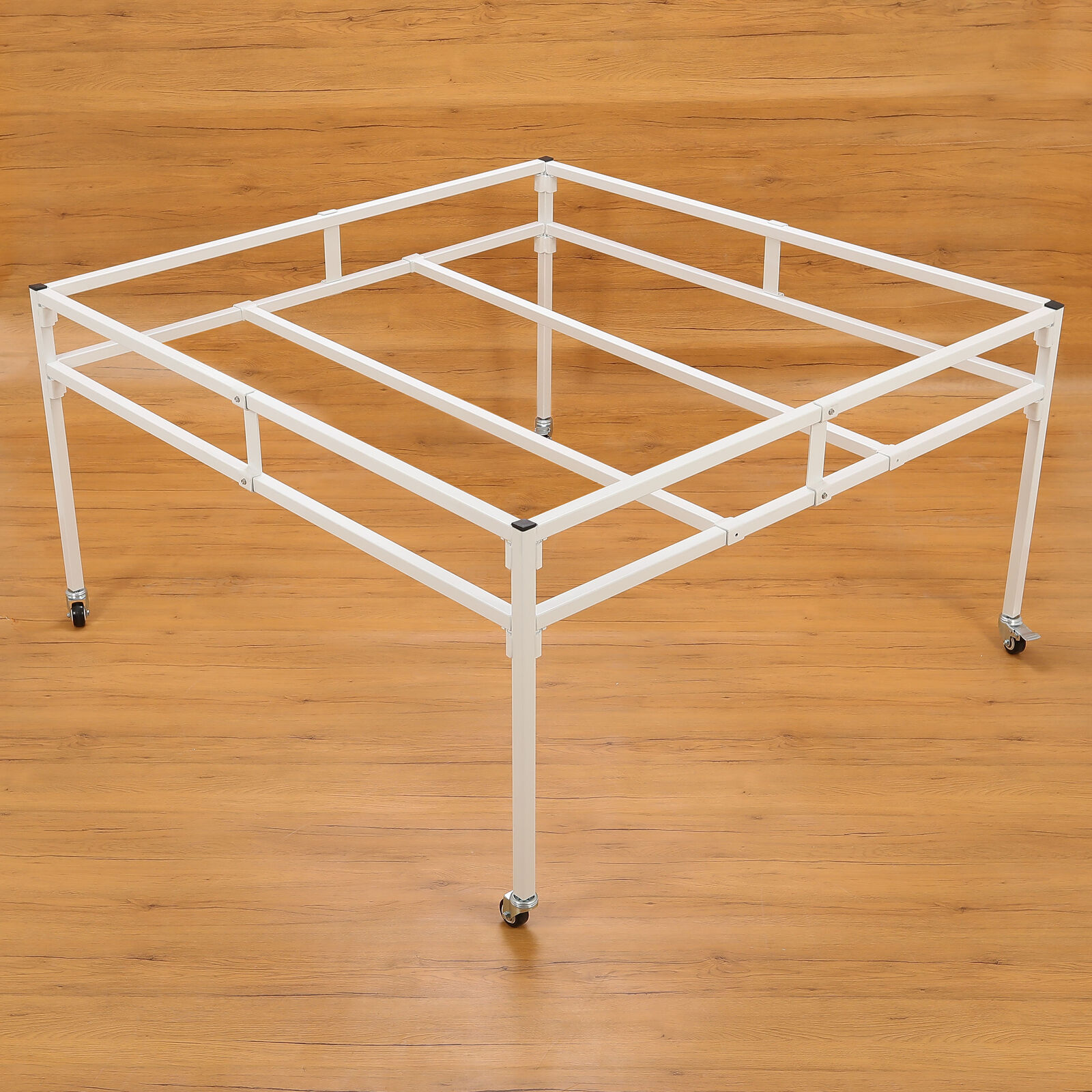 4'x8', 4'x4' White Rolling Flood Table Stand Hydroponic Germination Trays Plants