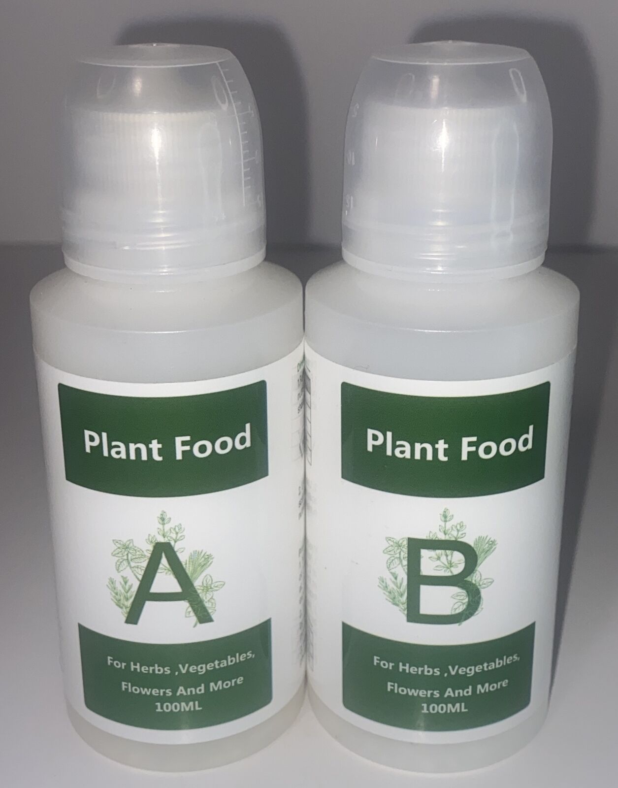Hydroponics A and B, Plant Food (200ml in Total) Herbs, Flowers, Vegetables, NEW