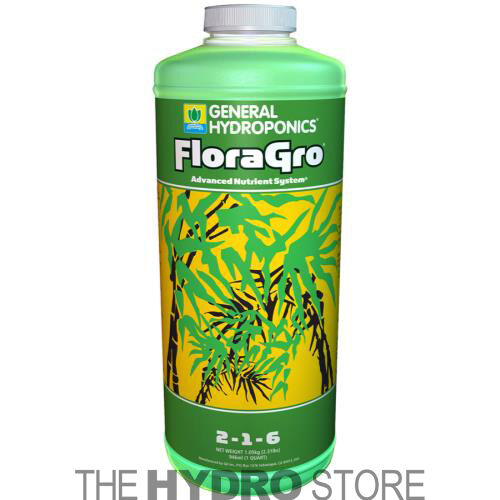 General Hydroponics Flora Series FloraGro FloraBloom FloraMicro 32 oz QT - gh