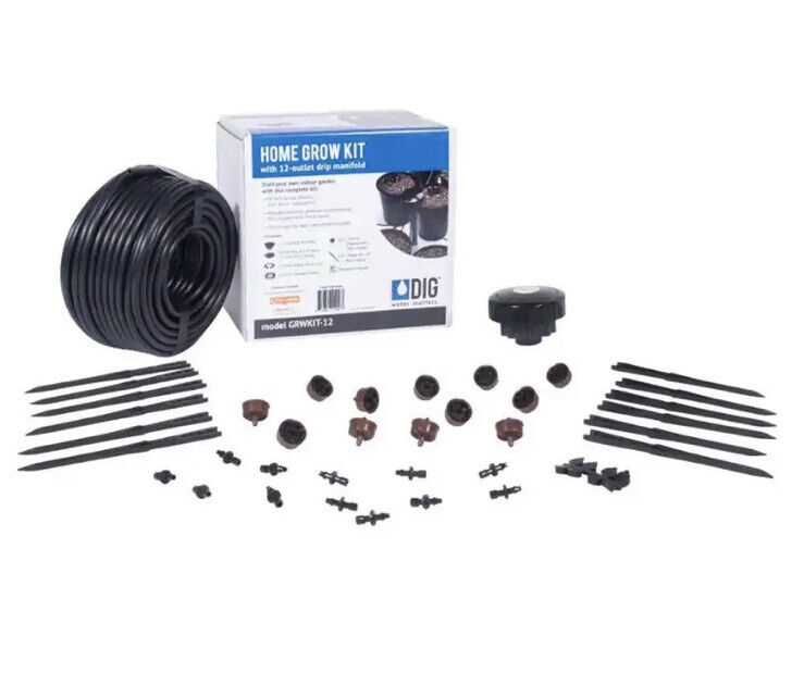 DIG Home PRO Grow Kit Hydroponics Starter Kit w/ Drip Irrigation Tubing Included