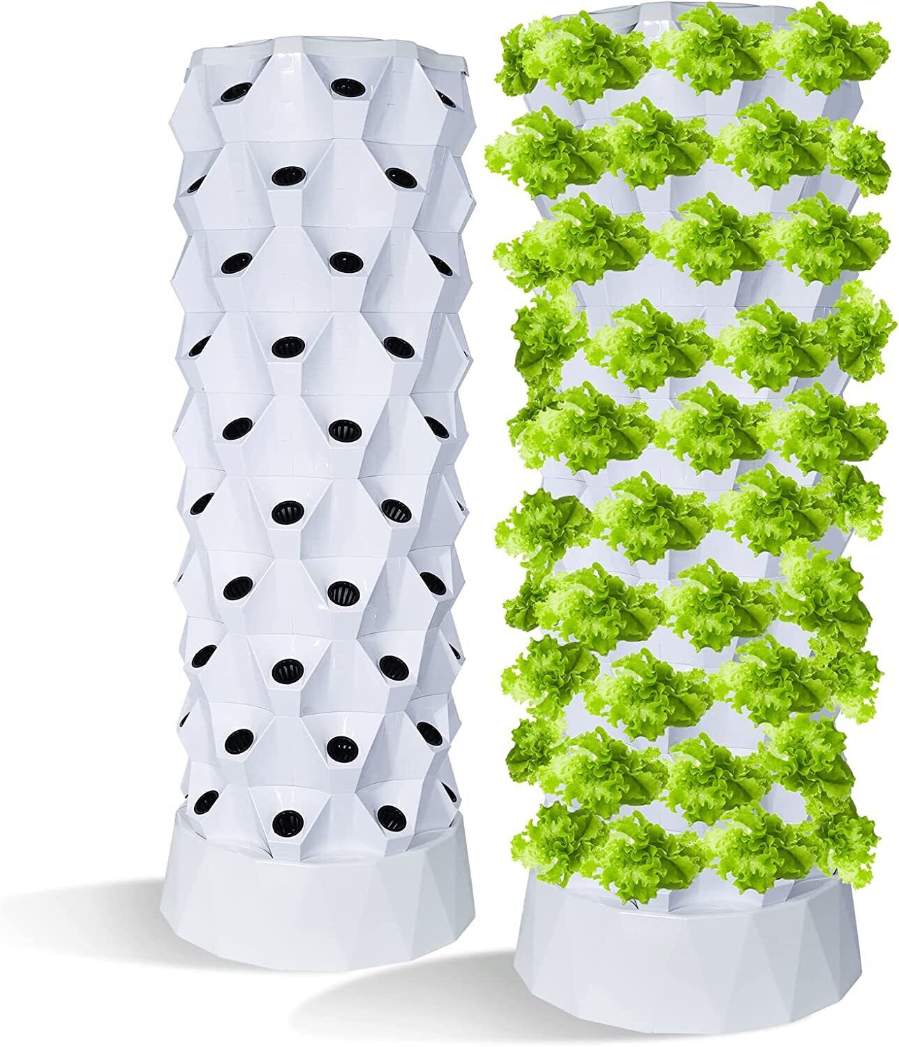 80-Port Vertical Hydroponic Tower 30L Home Garden Hydroponic Growing System kit