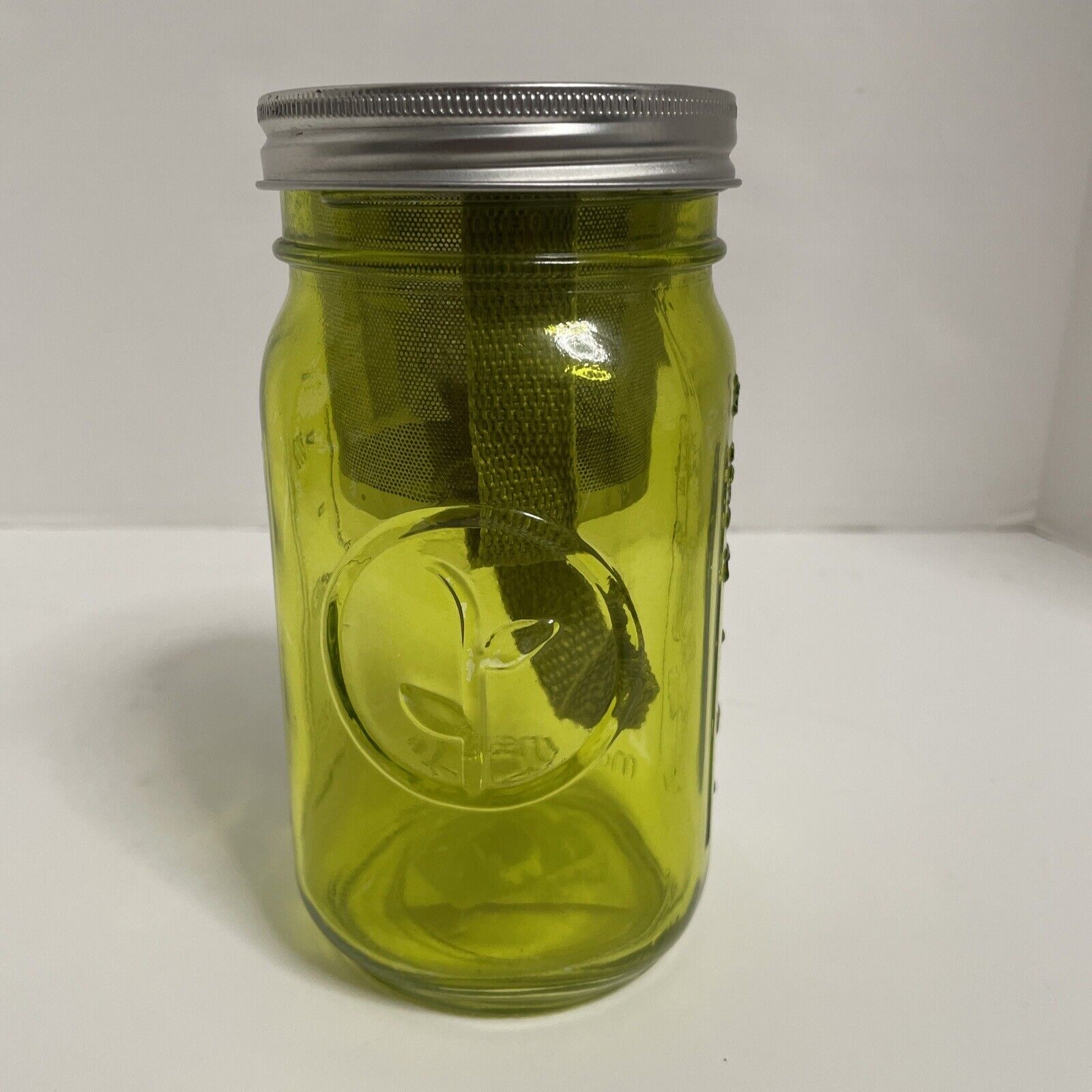 Modern Sprout Jar - Grow with Self Watering Indoor Garden Mason Green