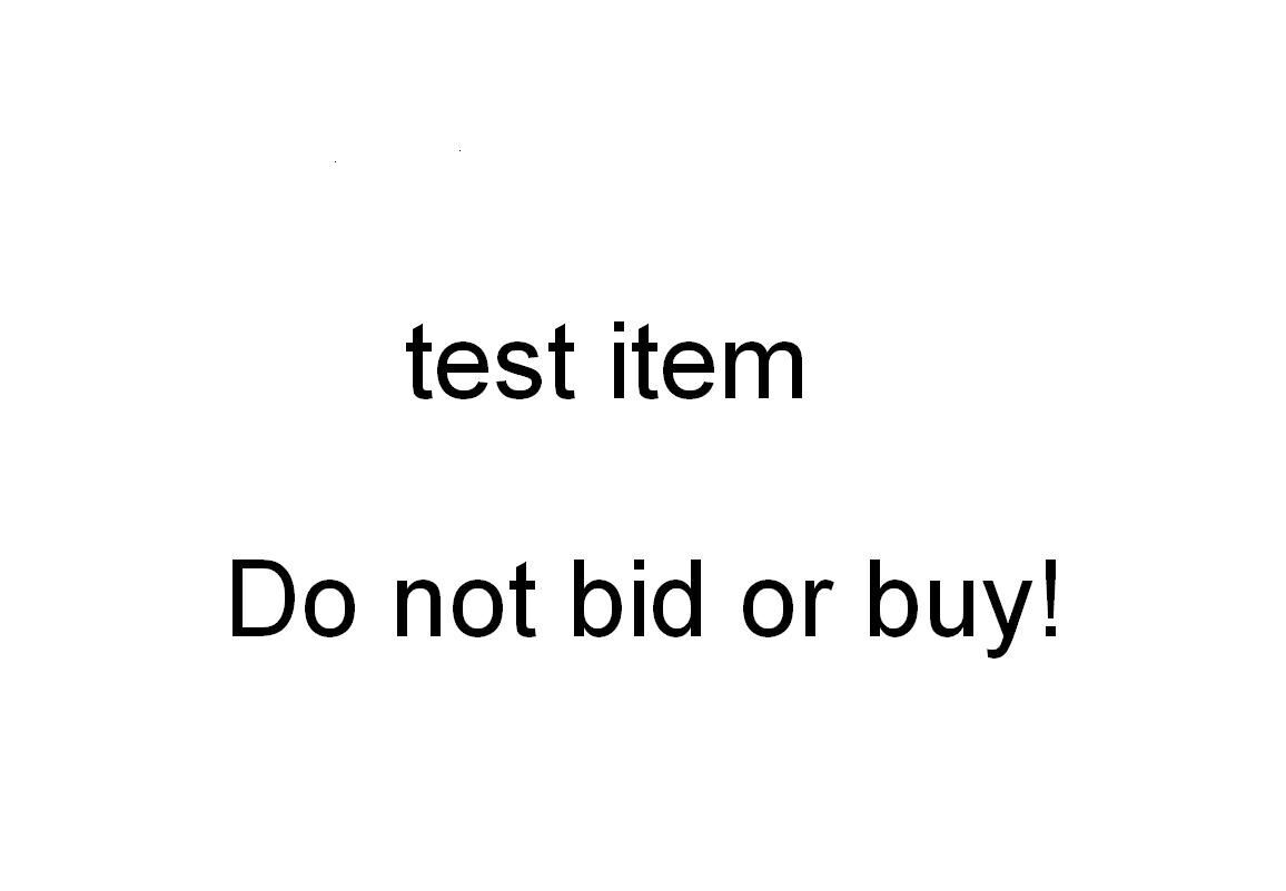 Test listing - DO NOT BID OR BUY282545727359