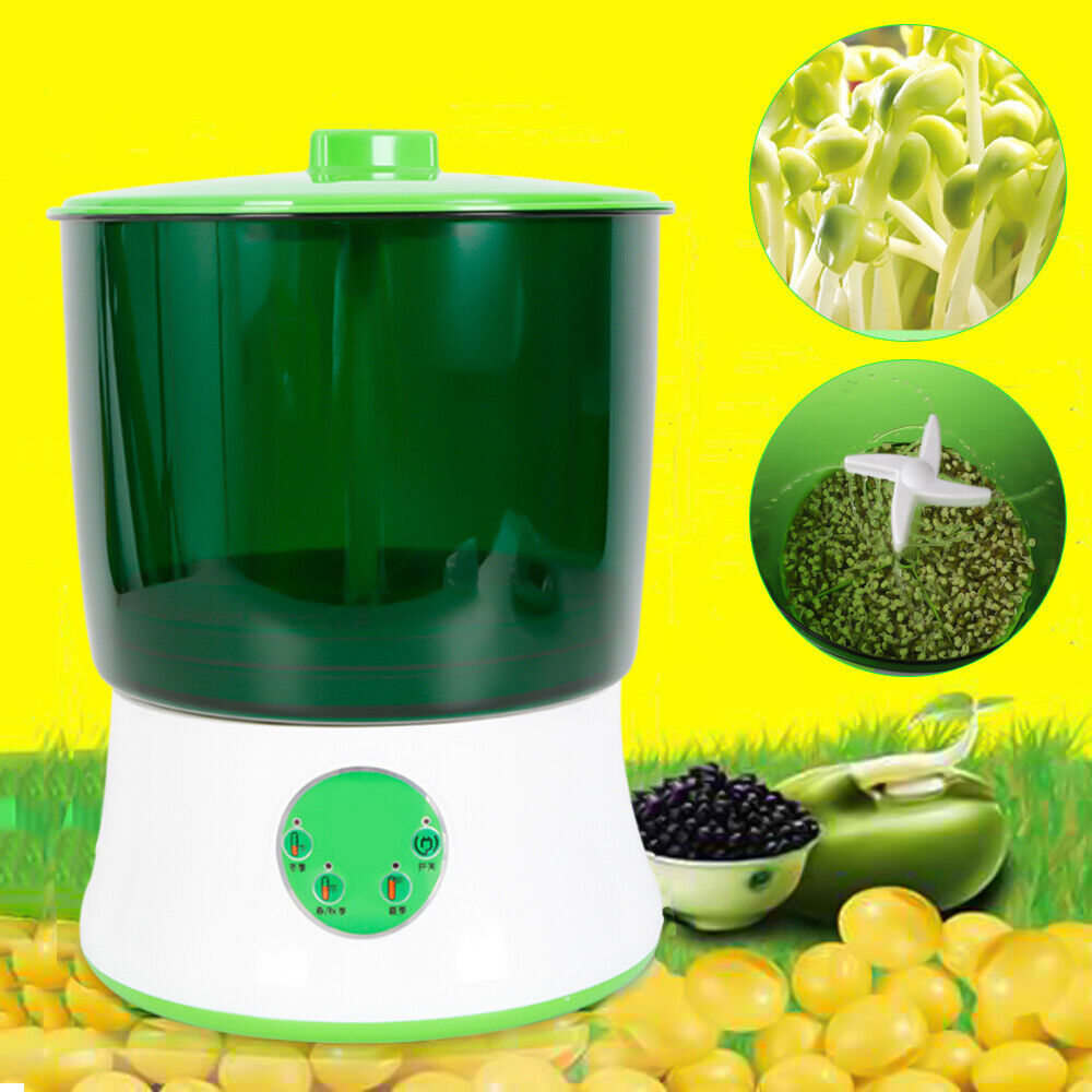 2-Layer Bean Sprouts Machine Auto Electronical Bean Seed Sprout Maker 110V 20W