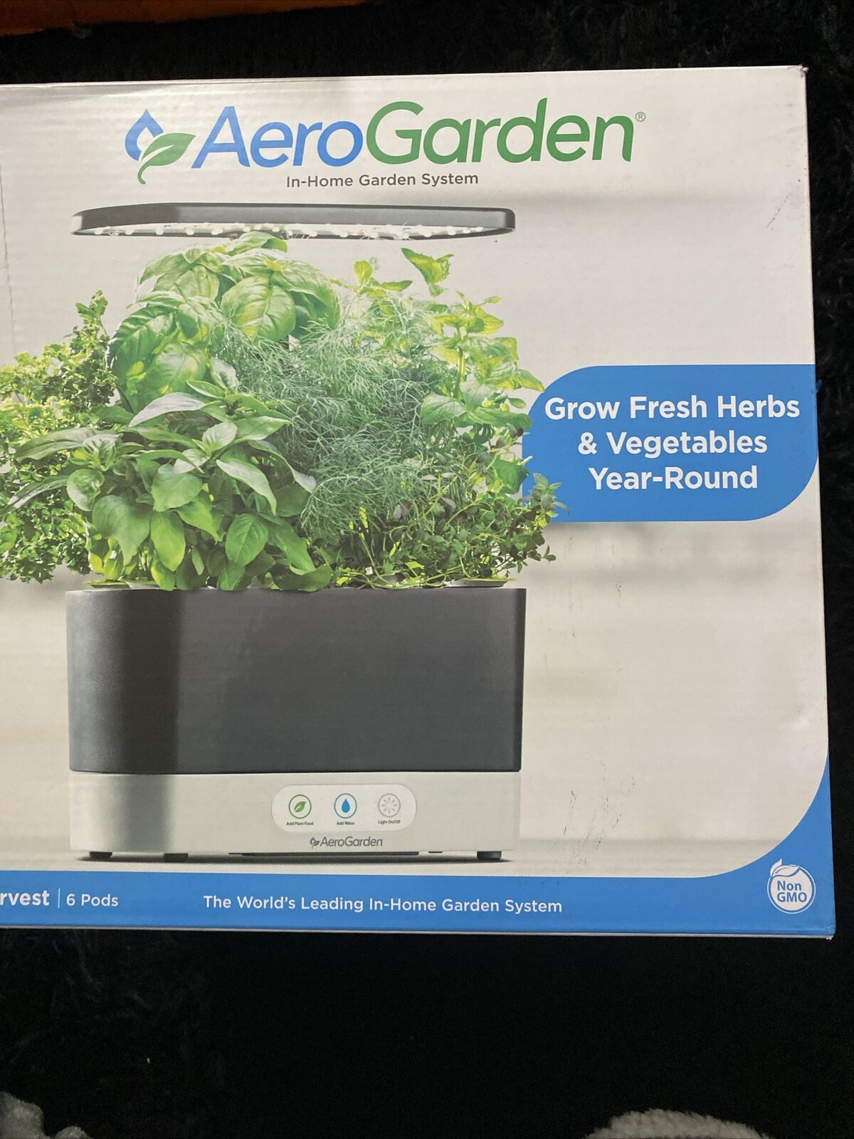 AeroGarden Harvest Home Garden System - Black