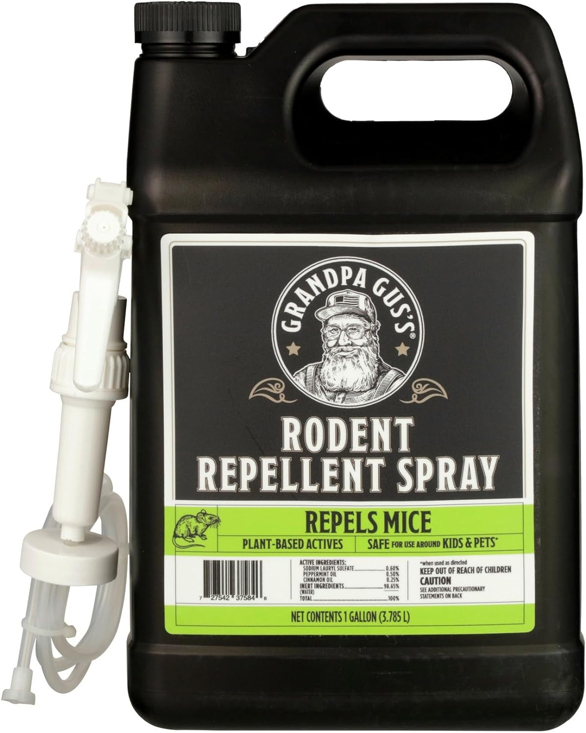 Rodent Repellent Spray with Sprayer, Natural Peppermint & Cinnamon Oils Repel Mi