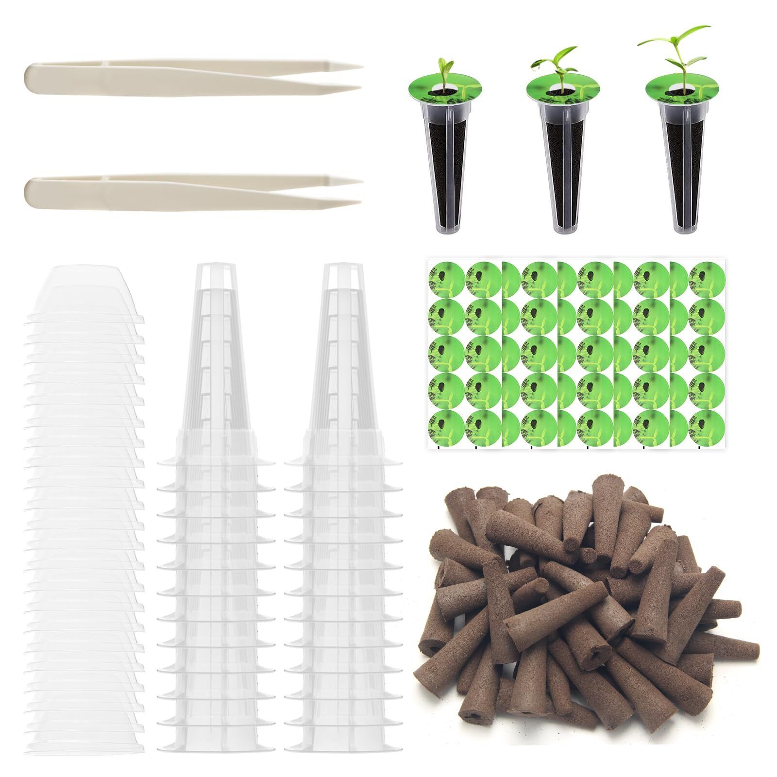 150Pcs Seed Pod Kit for Aerogarden, Hydroponics Garden Accessories for Hydrop...