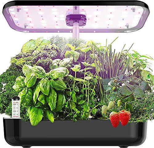 Hydroponics Growing System, 12 Pods Indoor LED Grow Light, Cycle Timing Function