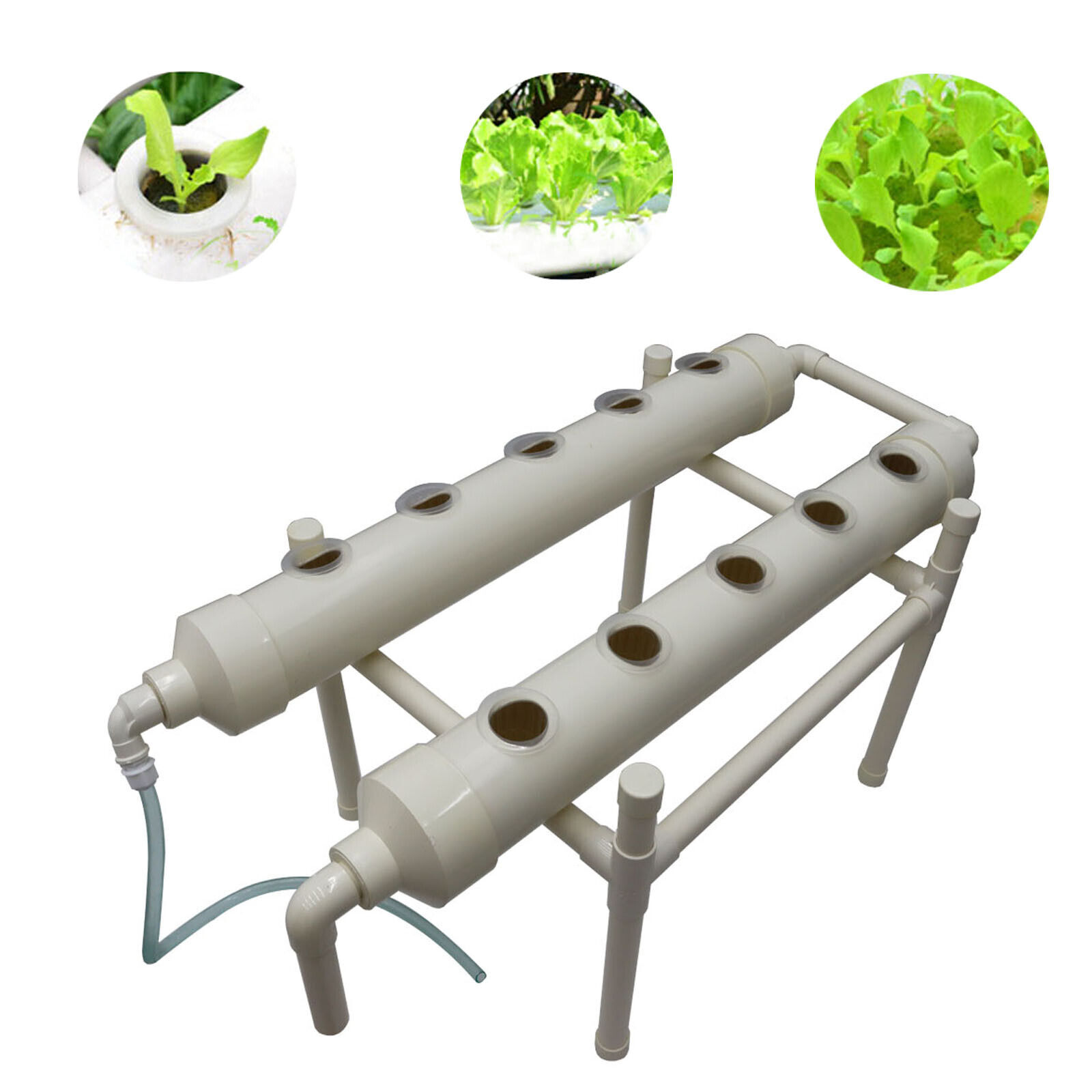 Hydroponic 10 Plant Site Grow Kit with 110V Water Pump 4.3in Pipe Diameter
