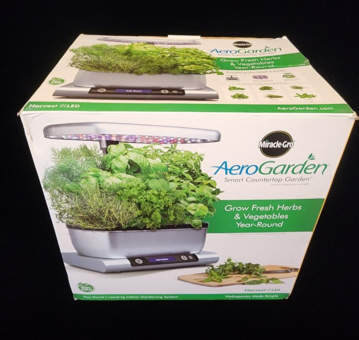 Miracle-Gro AeroGarden Smart Counter Top Garden Harvest LED Open Box