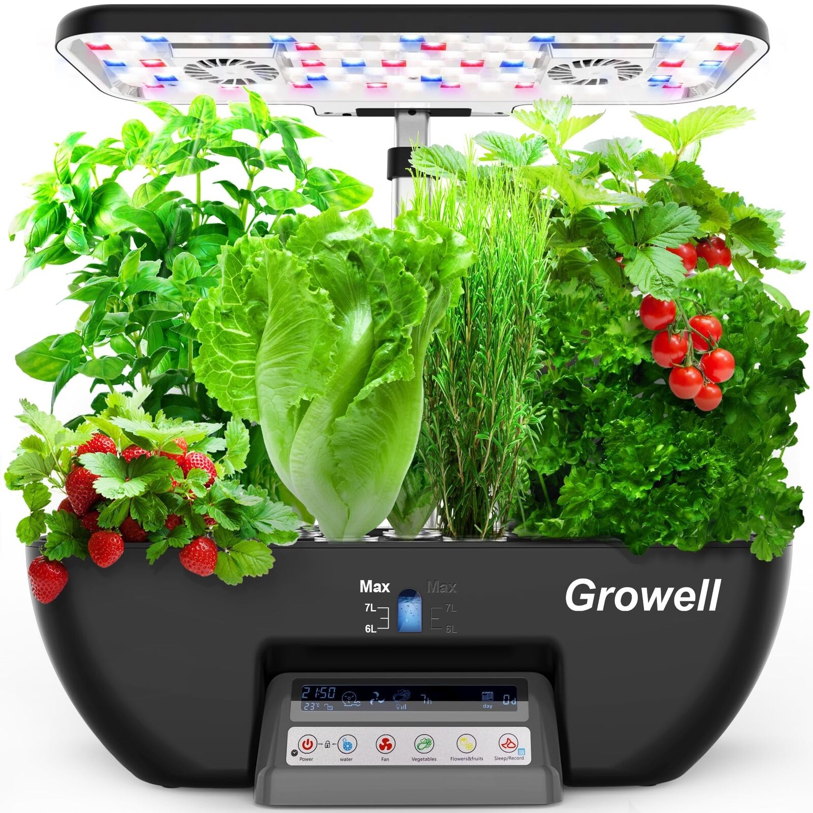 Hydroponics Growing System Kit, 17 Pods Herb Garden with 102 28W Full-Spectru...