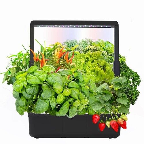 15 Pots Hydroponics Growing System with Full Spectrum Led Light Planting Garden