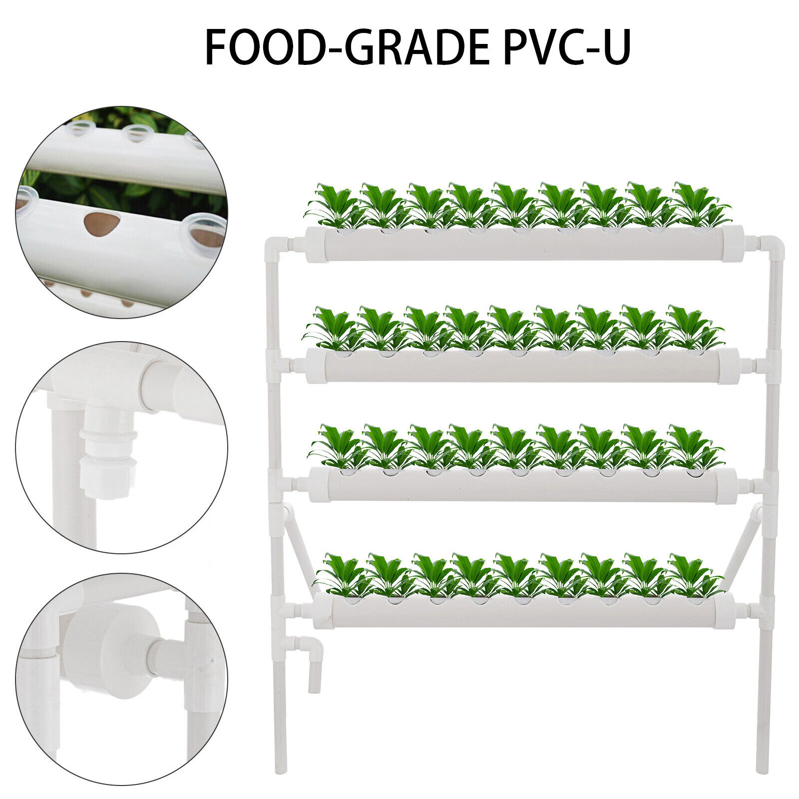 Hydroponic Grow Kit 36 Sites 4 Layers Plant Growing System for Leafy Vegetables