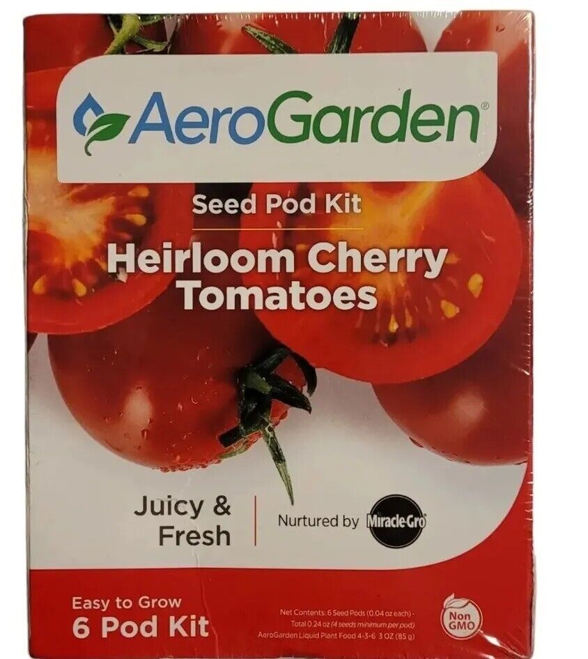  AeroGarden Red Heirloom Cherry Tomato Seed Pod Kit, 6 pods