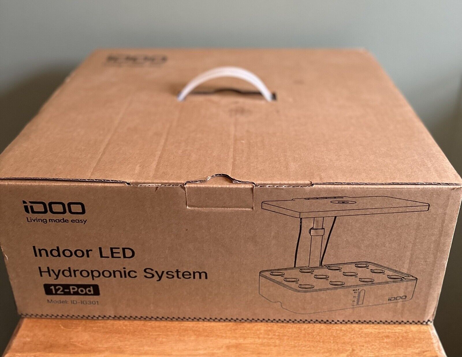 IDOO Indoor LED Hydroponic System 12 Pod Model ID-IG301 New Open Box Plant/Herbs