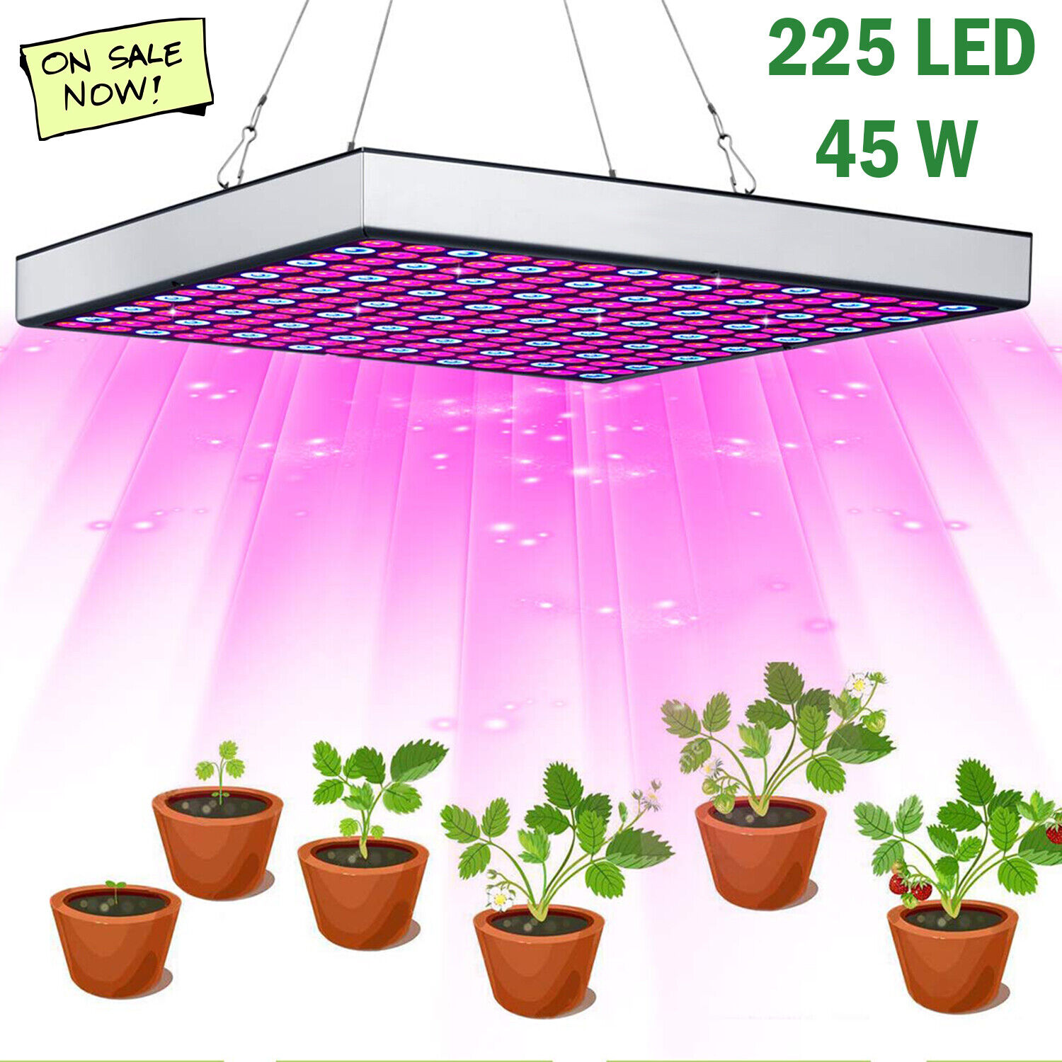 2000W LED Grow Light for Indoor Veg Plants Growing Lamp 225 LED Full Spectrum A