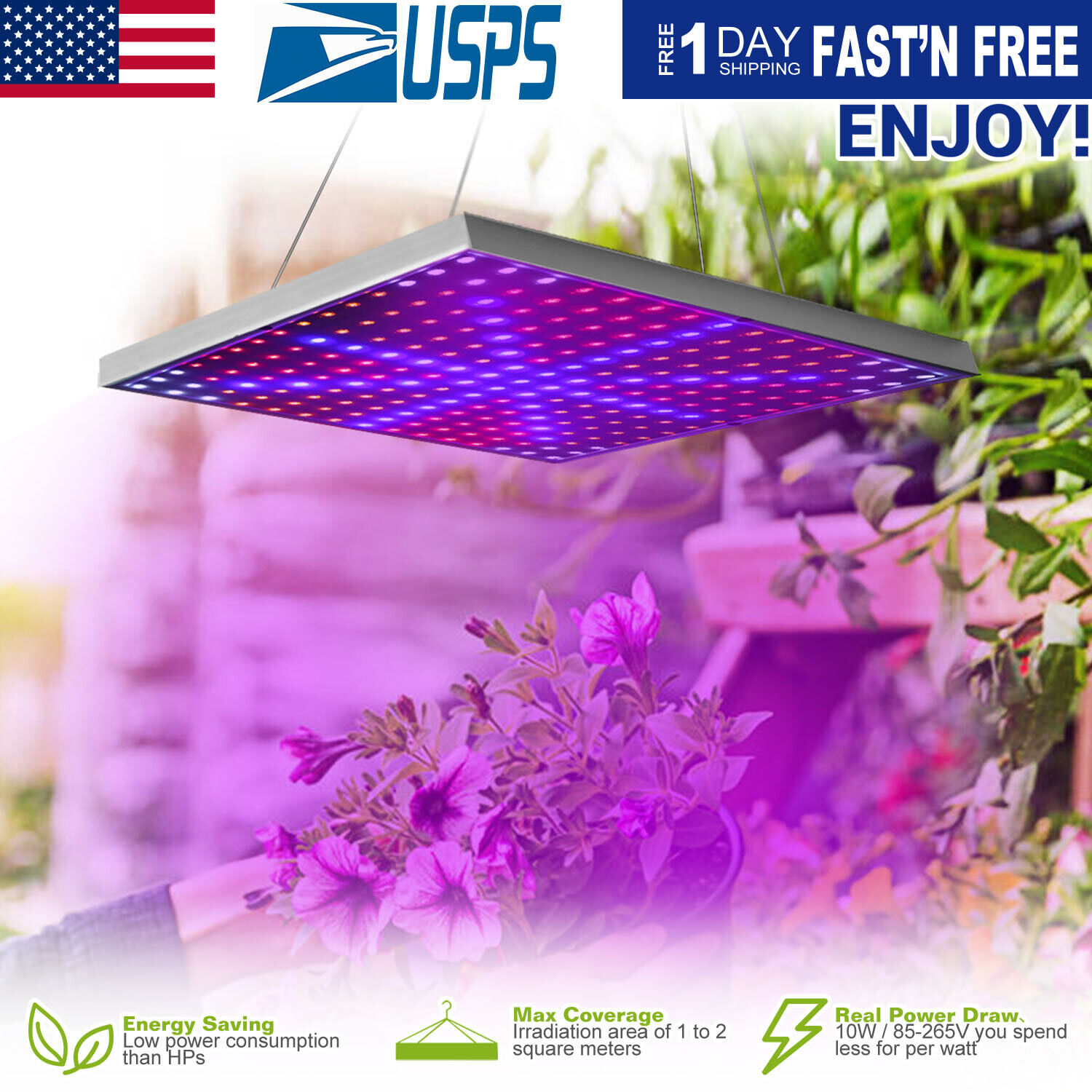 LED Grow Light Full Spectrum Growing Light Veg Lamp For Indoor Hydroponic Plant