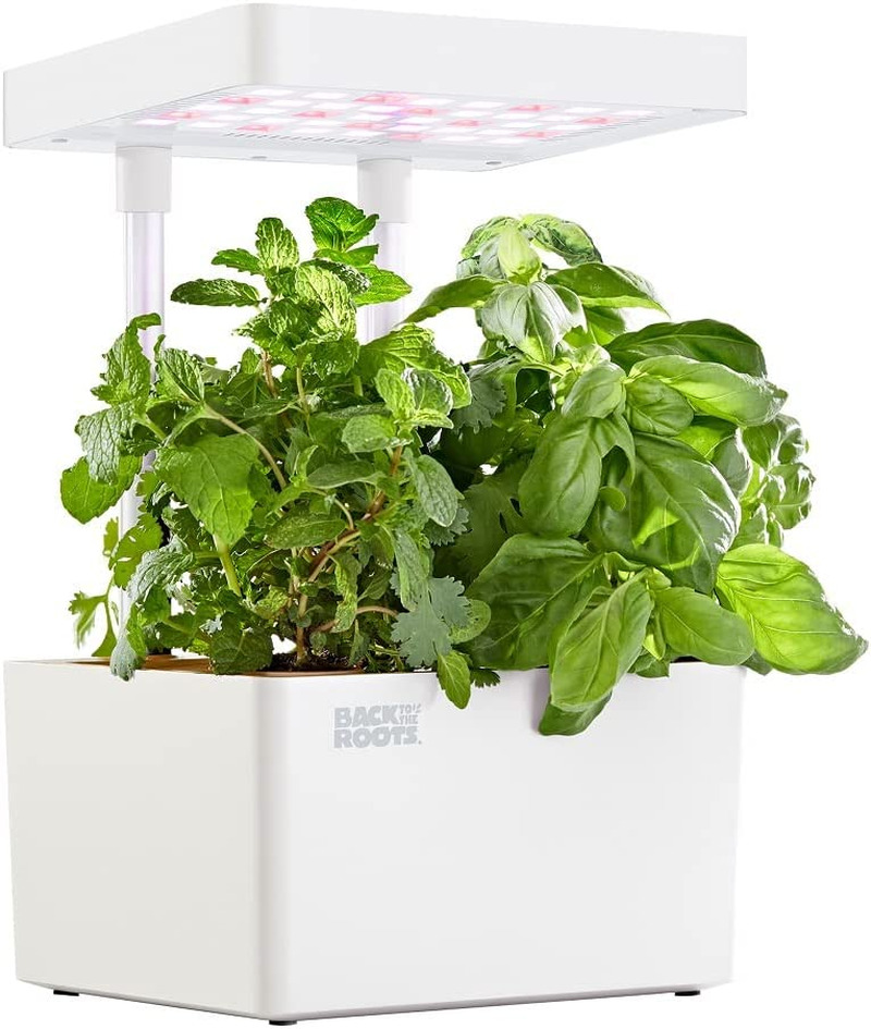Hydroponic Grow Kit, Indoor Garden (Matte White), Organic Seeds Included, Garden