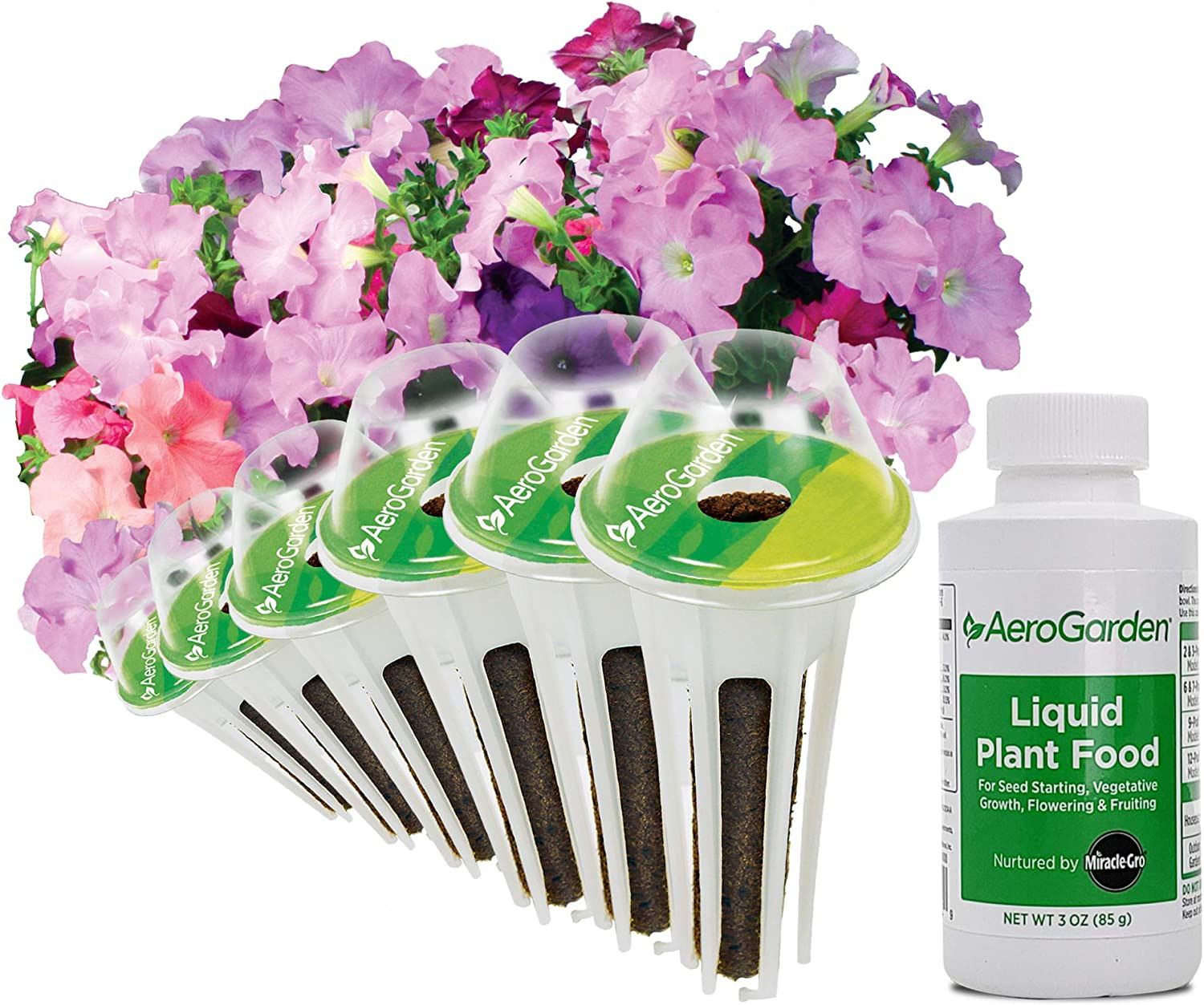 6-Pods Cascading Petunias Seed Pod Kit for  Hydroponic Indoor Garden