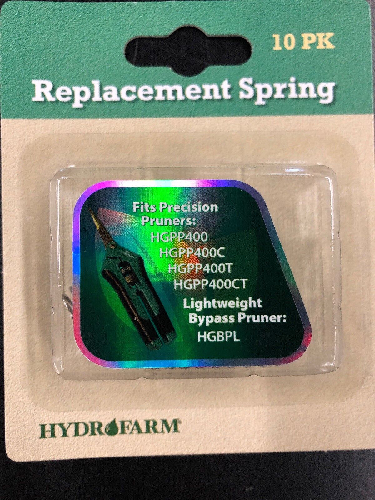 Hydrofarm Replacements Spring, 10 Pieces Per Pack NEW