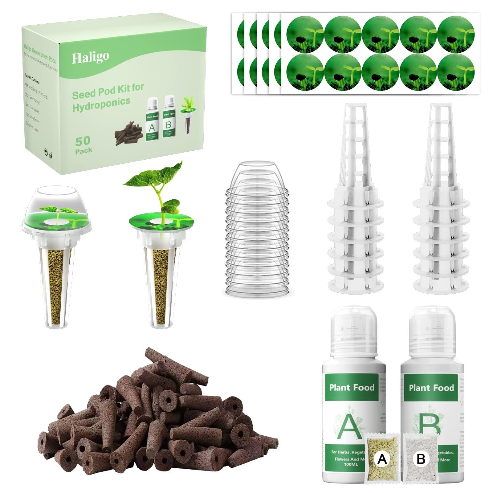 128 pcs Seed Pod Kit for Aerogarden, Grow Anything Kit for Indoor Hydroponics...