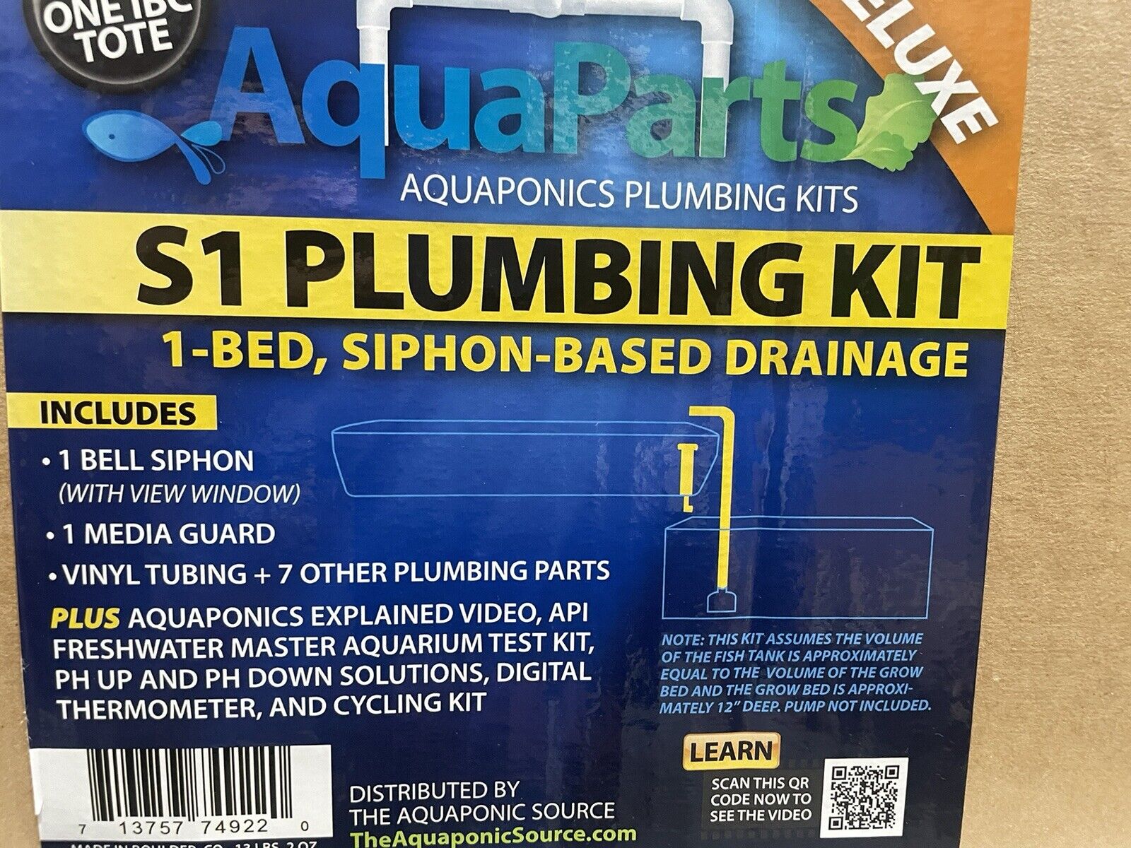 aquaponics kit S1 Plumbing Kit