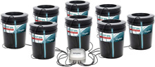 Hydrofarm RS5GAL8SYS Root Spa 8, 5 Gallon Bucket System, Black picture