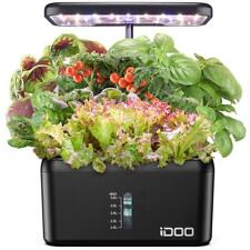 8 Pods Hydroponic Growing System Black picture