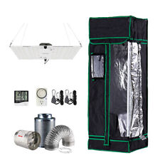 1.3'x1.3' Grow Tent Kit W/ HLG 100 Rspec LED & Fan Carbon Filter Combo 16x16x48