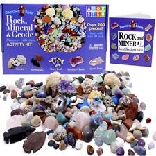 Rock, Mineral & Geodes Treasure Hunt Activity Kit (200 Pc Set) Real Shark Tee... picture