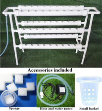 Hydroponic Grow Kit Ladder Double Side 6 Pipe 54 Plant Site Gardening Supplies picture