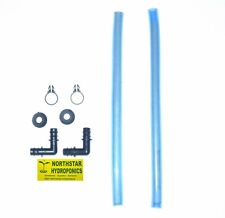 2 HYDROPONIC SIGHT LEVEL TUBE DRAIN KIT FOR HYDRO SYSTEM RESERVOIR OR BUCKET     picture