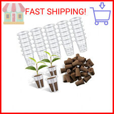 Jutom 60 Pieces Hydroponic Seed Grow Sponges Pod Kit for Indoor and Outdoor Use picture
