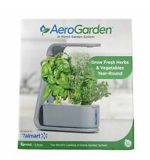 AeroGarden In Home Garden System Sprout 3 Pods In-Home 10w LED Lights Cool Gray picture