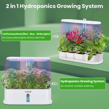 Upgraded 2 in 1 Hydroponics Growing System 10 Pods Indoor Herb Garden Kit w/LED  picture